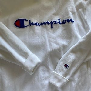 Champion white crew neck